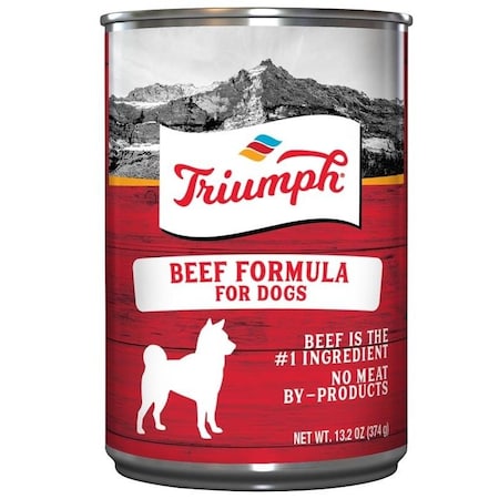 Dog Food, Beef Flavor, 14 Oz Can